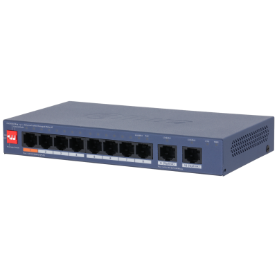 DH-CS4010-8ET2GT-60 10-Port Cloud Managed Desktop Switch with 8-Port PoE