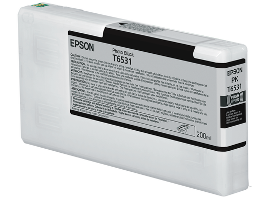 Epson T6531 Photo Black Ink Cartridge, C13T653100, 200ml, UltraChrome HDR