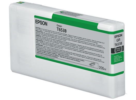 Epson T653B Green Ink Cartridge, C13T653B00, 200ml, UltraChrome HDR