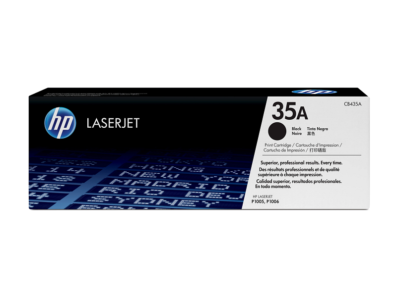  HP 35A (CB435A) Black Toner Cartridge, Standard Yield, 1,500 Pages