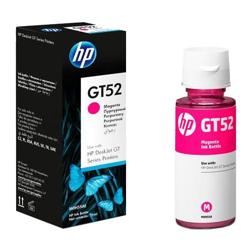 HP GT52 (M0H55AE) Magenta Ink Bottle, Dye-based, 70ml, ~8,000 Pages