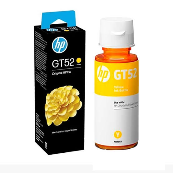HP GT52 (M0H56AE) Yellow Ink Bottle, Dye-based, 70ml, ~8,000 Pages