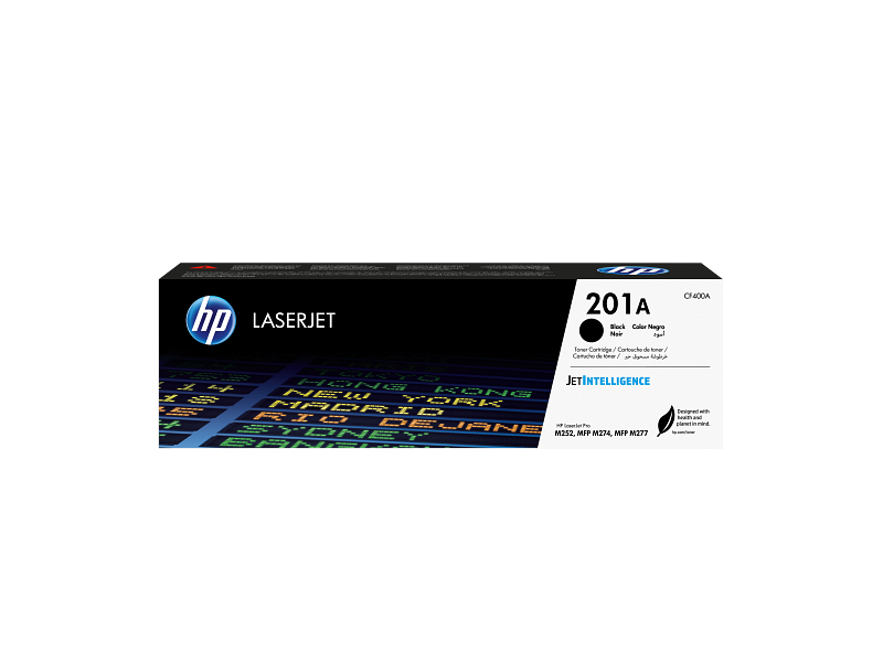 HP 201A (CF400A) Black Toner Cartridge, Standard Yield, ~1,420 Pages