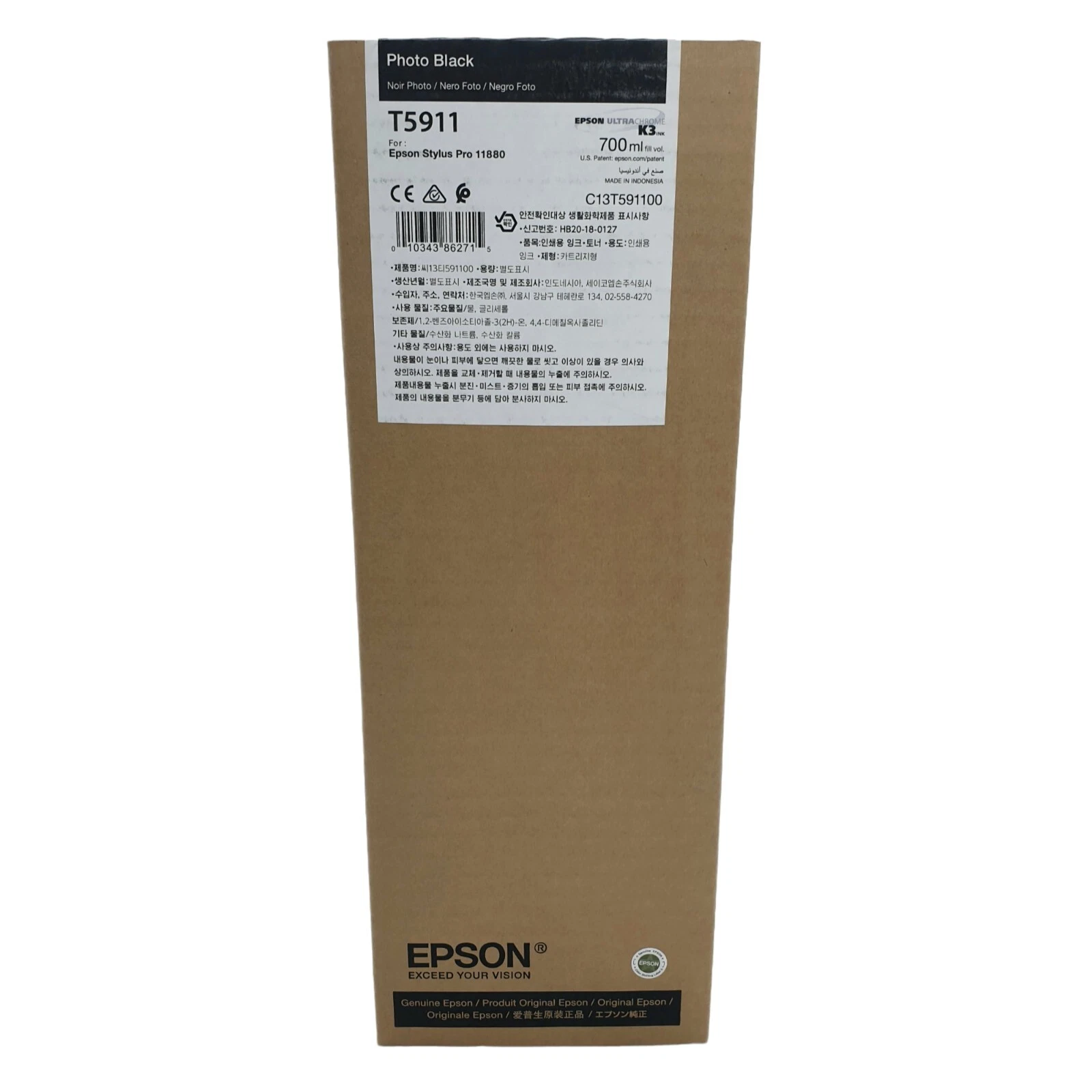  Epson T5911 Photo Black Ink Cartridge (700ml)