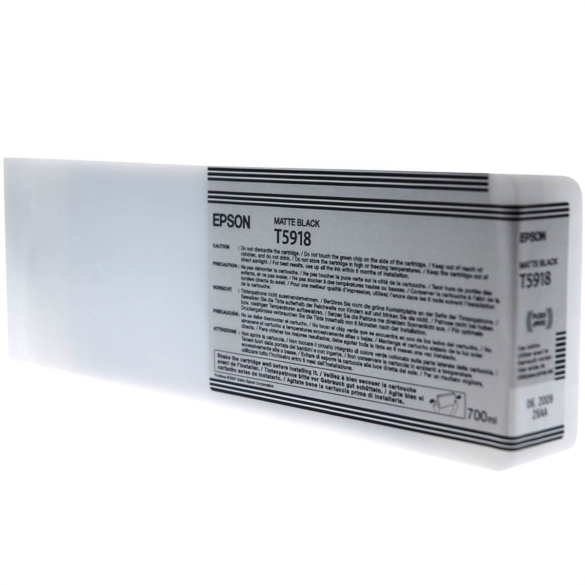  Epson T5918 Matte Black UltraChrome Ink Cartridge 700ml