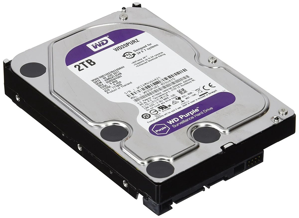 Western Digital 2TB Purple Surveillance Hard Disk