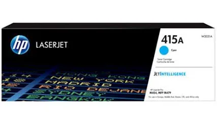 HP 415A (W2031A) Cyan Toner Cartridge, Standard Yield, ~2,100
