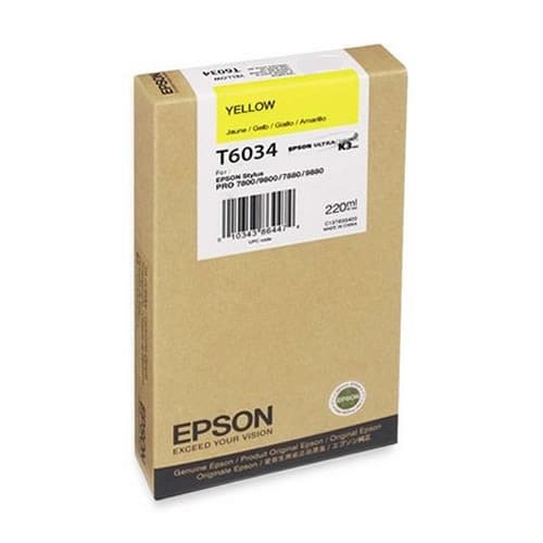 T6034 - Stylus Pro 7800 / 7880 / 9800 / 9880 - Y-220ml
