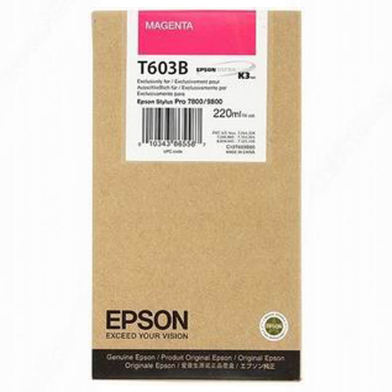  Epson T603B Magenta Ink Cartridge (220ml)