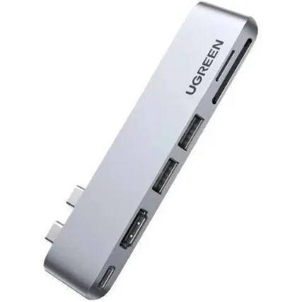 UGREEN CM380 (80856), Dual USB-C Mac Hub, 4K HDMI, Thunderbolt 3 40Gbps/6K, 100W PD, SD/TF