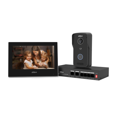 Dahua Poe Switch DHI-KTP03 IP Video Intercom KIT
