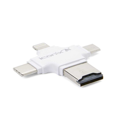 Iconix Apple OTG Card Reader + Lighting