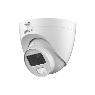 Dahua 2MP Smart Dual Light Fixed-Focal Quick-to-Install Eyeball HDCVI Camera DH-HAC-HDW1200CLQP-IL-A-0280B-S6 – 1080p, 2.8mm Lens, Built-in Mic, 20m IR & Warm Light, IP67