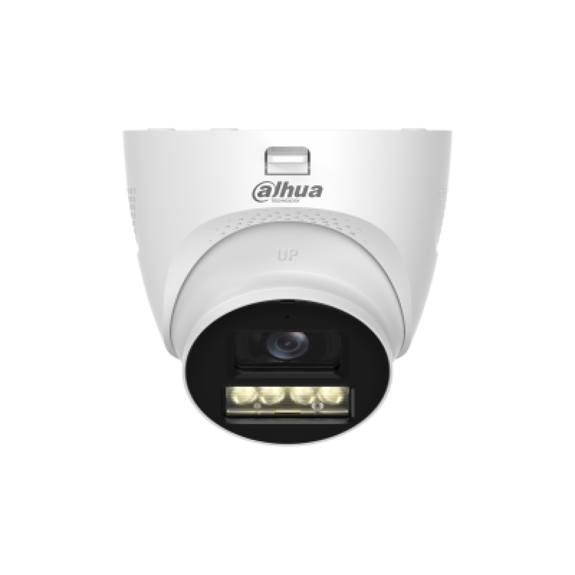 Dahua Lite 2MP Smart Dual Light Fixed-Focal Quick-to-Install Eyeball HDCVI Camera DH-HAC-HDW1200TQP-IL-T-0280B-DIP – 1080p, 2.8mm Lens, Two-Way Audio (Mic + Speaker), DIP Switch, 40m IR & Warm Light, IP67