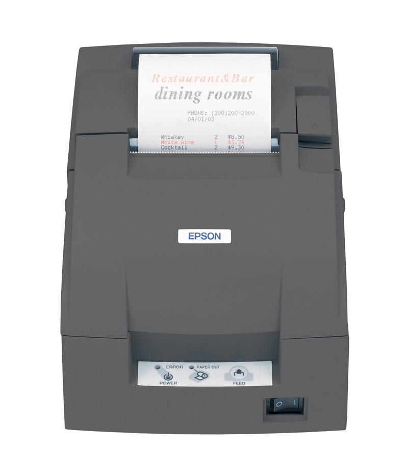 Epson TM-U220B Dot Matrix Receipt Printer, Ethernet, cutter, black