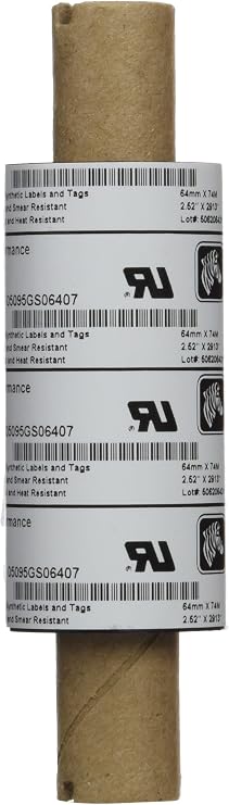 ZEBRA 2.5 x 244' Thermal Transfer Resin Ribbon 