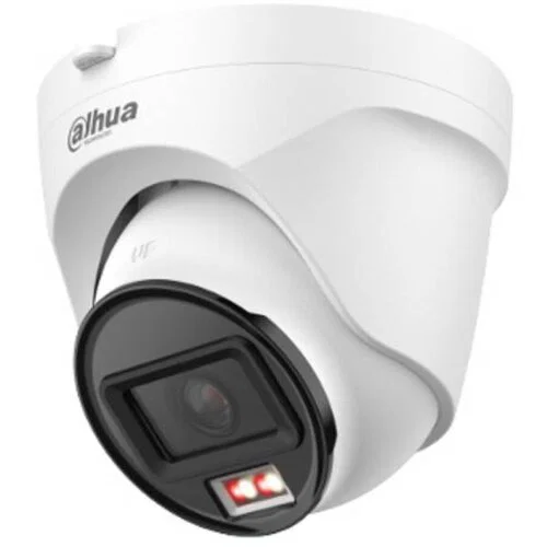 Dahua ECO Smart Dual Light Fixed-Focal Eyeball Network Camera DH-IPC-T1E29P-A-IL-0280B-S3 – 2MP 1080p, 2.8mm Lens, 30m IR & Warm Light, Built-in Mic, Human Detection, IP67