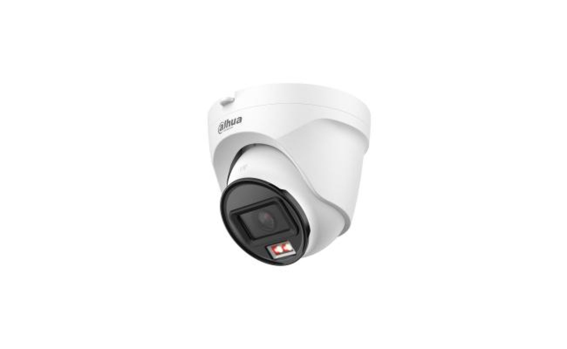 Dahua ECO Smart Dual Light Fixed-Focal Eyeball Network Camera DH-IPC-T1E49P-A-IL-0280B-S3 – 4MP, 2.8mm Lens, 30m IR & Warm Light, Built-in Mic, IP67