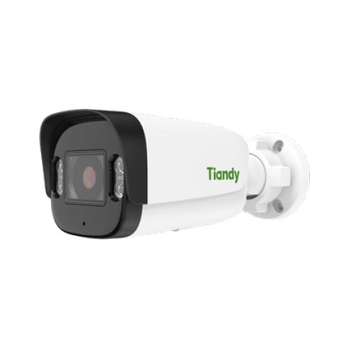 Tiandy 4MP Color Maker Fixed Bullet IP Camera TC-C34UV (Spec: W/E/Y/M/S/4mm) – 24/7 Full-Color Night Vision, 4mm Lens, Built-in Mic, 50m Warm Light, Metal Housing, MicroSD Slot, IP67, PoE