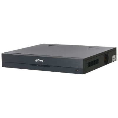 Dahua WizSense 64-Channel 1.5U 4-HDD Network Video Recorder NVR5464-EI – Up to 32MP Decoding, 8K Ultra HD Dual HDMI & 2 VGA Video Outputs, AI Perimeter & Face Recognition, 4 SATA Bays