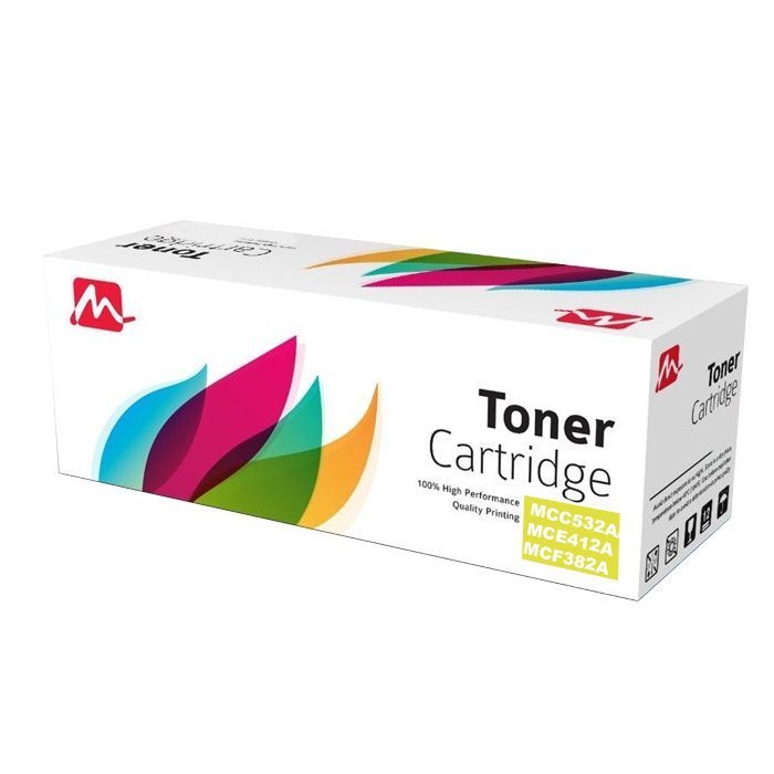 Mercury MCC532A/MCE412A/MCF382A Yellow Toner, Compatible HP 304A/305A/312A, ~2,800 Pages