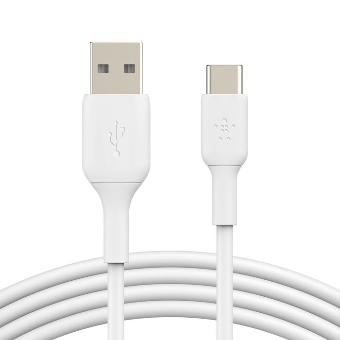 Belkin BOOSTCHARGE USB-A to USB-C Cable CAB001bt1MWH – 3.3 ft / 1m, USB-IF Certified