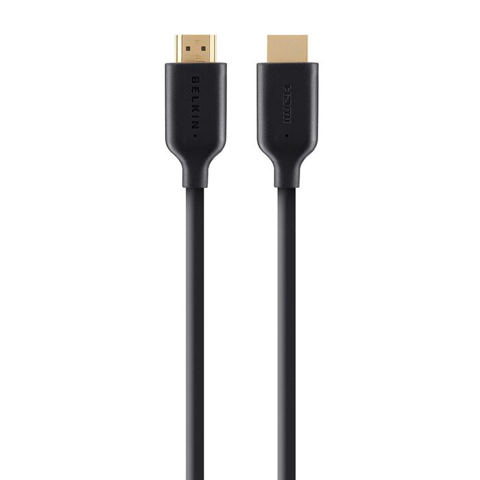 Belkin High-Speed HDMI Cable with Ethernet F3Y021bt5M – 5m / 16.4ft, Supports 4K Ultra HD, 1080p Full HD, 3D, Audio Return Channel (ARC), Gold-Plated Connectors