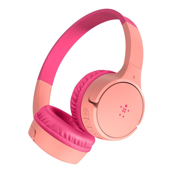 Belkin SoundForm Mini (AUD002btPK), Pink, 85dB Limited, Bluetooth 5.0, 30H Battery, for kids