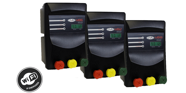 JVA MB12 IP Energizer, 12J Output (18J Stored), Wi-Fi App Control, Mains/Battery/Solar, 3-Year Warranty