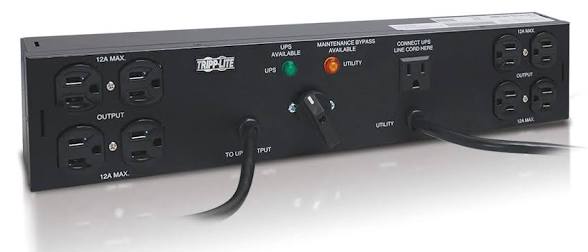 Eaton Tripp Lite PDUBHV20, Hot-Swap PDU, 200-240V 16A, 6x C13 + 2x C19, Dual C20, 2U