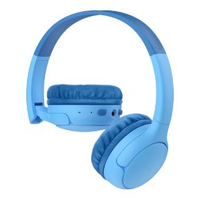 Belkin SoundForm Mini Kids Headphones, Blue (AUD002btBL), 85dB Limited, Bluetooth 5.0, 30H Battery