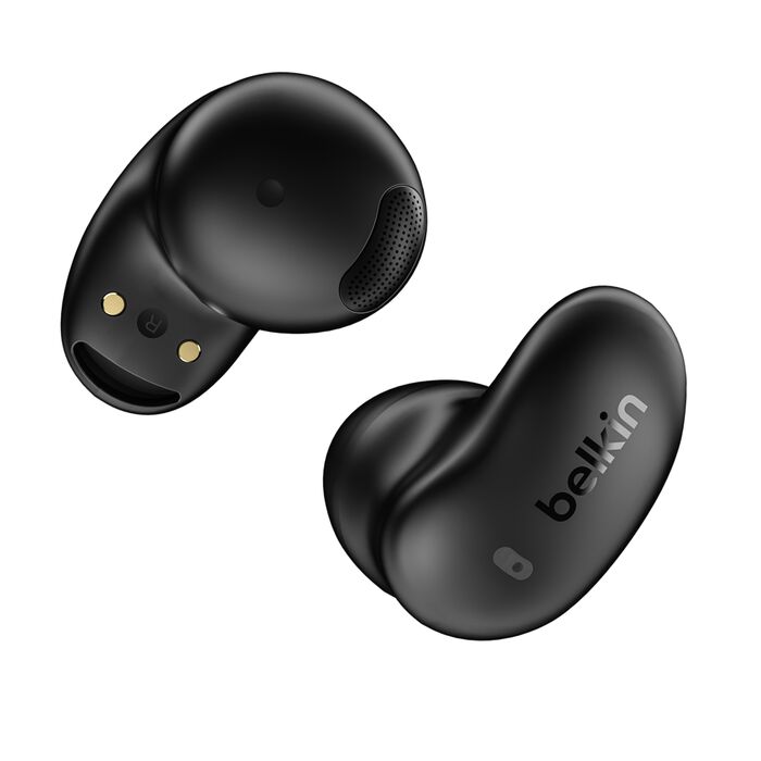 Belkin SoundForm Anywhere AUC014hqBK True Wireless Earbuds – Bluetooth 5.4 Multipoint, 12mm Drivers, 30H Playtime, IPX4 Sweat-Resistant, Black