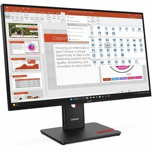 Lenovo Monitor 64A5MAT6UK ThinkVision 27 Inch FHD USB-C 15W PD