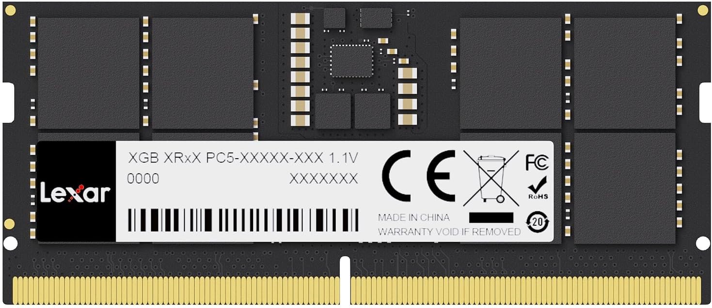 Lexar DDR5 Laptop RAM | 16GB 5600MHz SODIMM