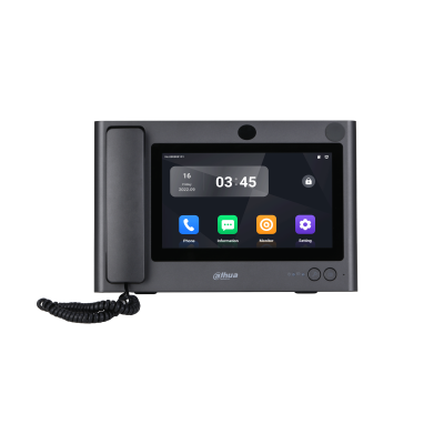 Dahua Master Station DHI-VTS5A40B – 10" Glass Touchscreen (1024x600), 4-Channel Live Monitoring, Handset & Speakerphone, Video/Snapshot SD Card Recording