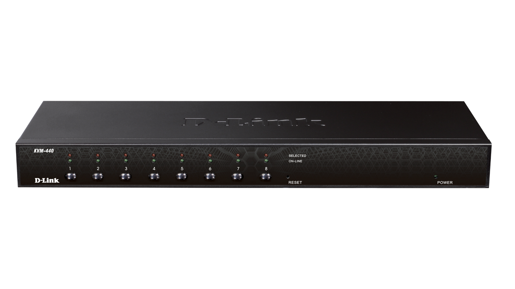 D-Link DKVM-440 8-Port PS/2 & USB Combo KVM Switch – Daisy-Chained Cascade Control for Up to 512 PCs, On-Screen Display (OSD), Hot-Pluggable & 19" Rack-Mountable 1U Chassis
