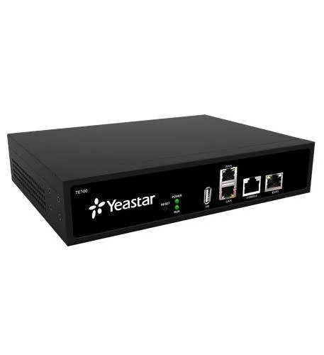Yeastar TE100 1-Port E1/T1/PRI VoIP Gateway (TE100) – Up to 30 Concurrent Calls, SIP to ISDN PRI/MFC R2/SS7, Dual LAN/WAN Ports, G.168 Echo Cancellation