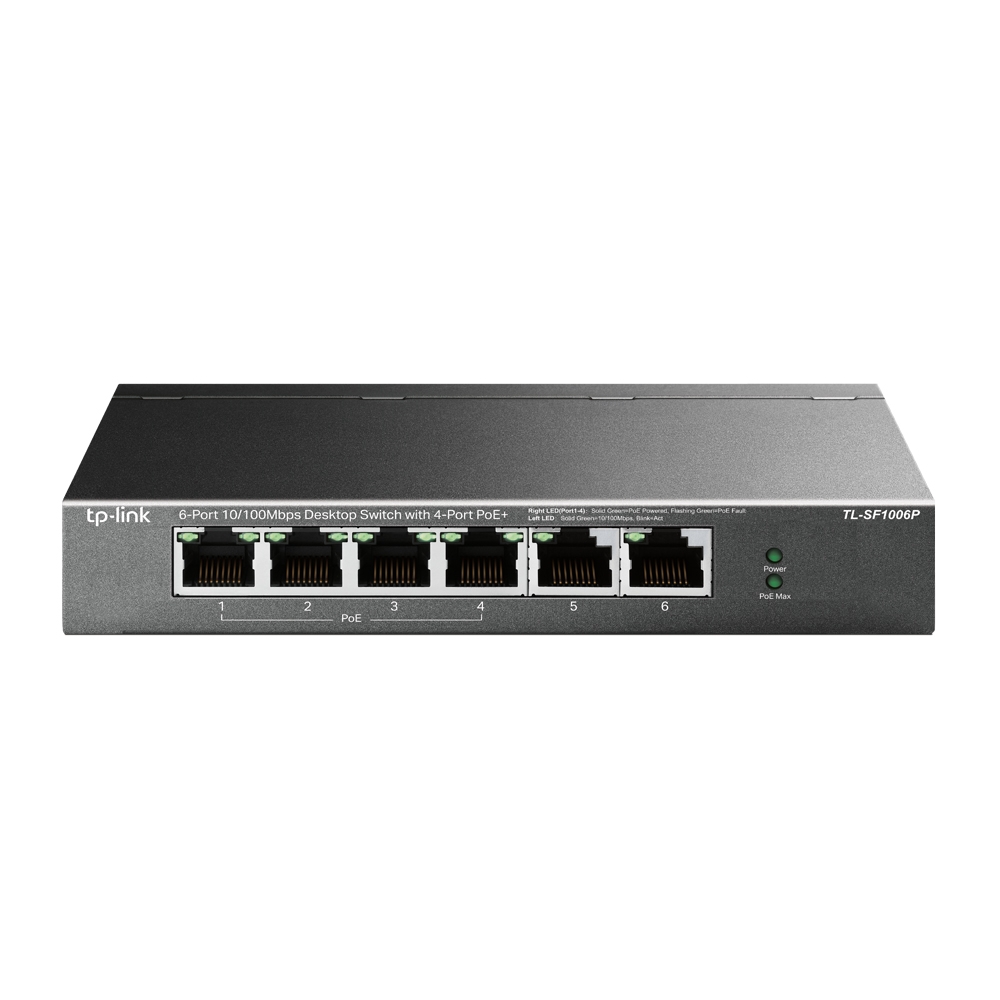 Switch TL-SF1006P 6-Port Desktop 4-Port PoE+