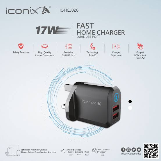 ICONIX FAST HOME CHARGER IC-HC1026