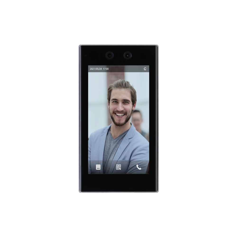 Dahua DHI-ASI7213K-W AI Face Recognition Access Controller with Wi-Fi – 7-Inch IPS Touchscreen, 2MP Dual-Lens Camera, Deep Learning Liveness Detection, IC Card Reader & Optional Fingerprint Module Support