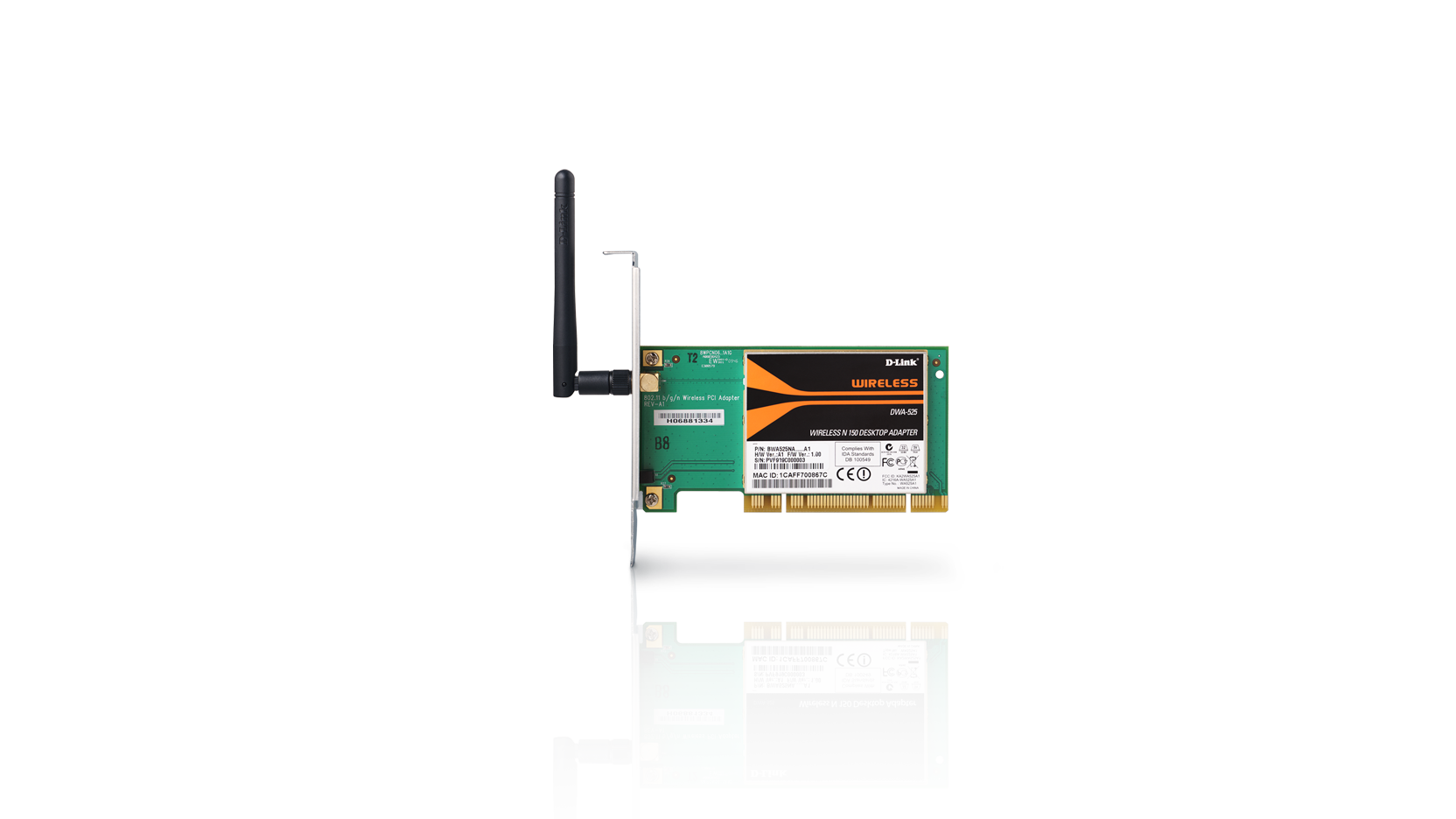  D-Link DWA-525 Wireless N 150 PCI Adapter