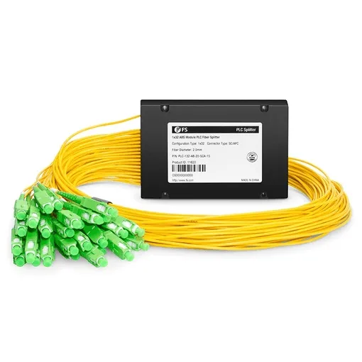 1×32 PLC Fiber Optic Splitter (PVC Case, Bulk Packaging)