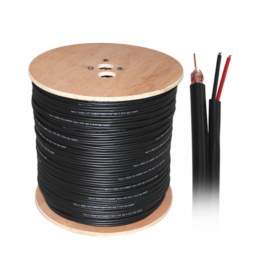 RG59 Coaxial Cable with Power 305m RG59