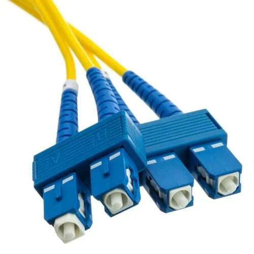 Duplex SC to SC Fiber Optic Patch Cord, Singlemode, 1 M