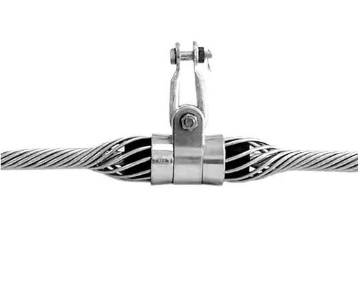 Suspension Clamp, for ADSS/OPGW/Conductors, Cable Diameter Range Varies, Ultimate Strength 10–50 kN (Model Dependent), Aluminum Alloy/Forged Steel