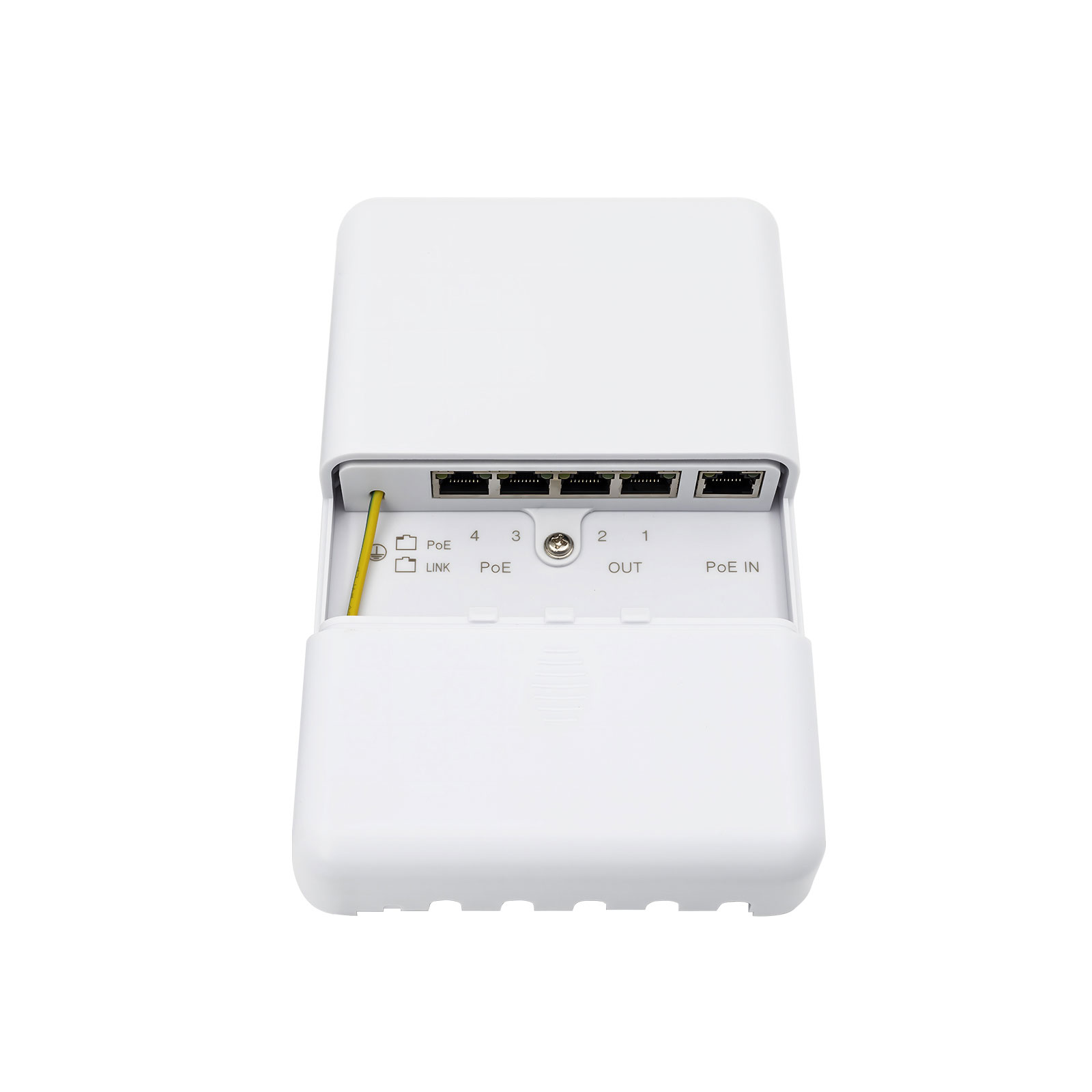 3/5Port Gigabit Rainproof PoE Extender, 6KV ESD POE-EX2005-4HW