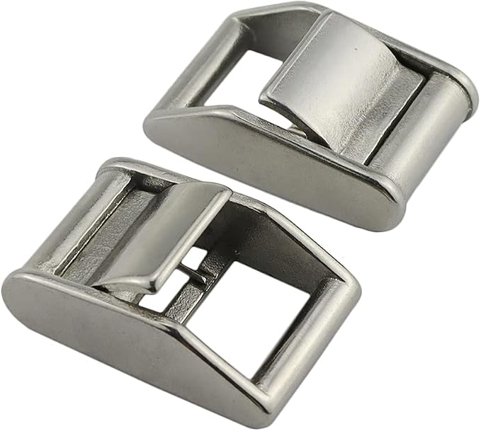 Stainless steel buckle.