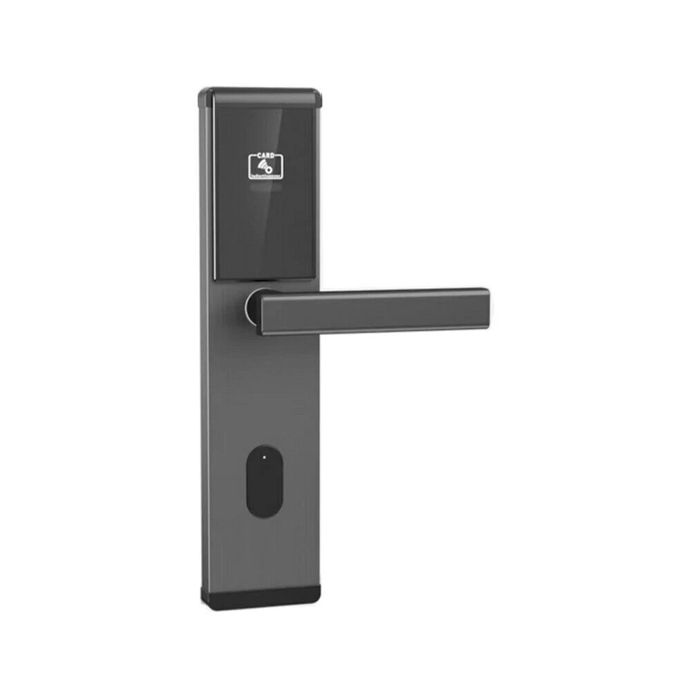 Stainless Steel Hotel Lock Glossy Black Low frequency.