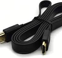 HDMI Cable 3M flat, HDMI 2.0, 4K@60Hz, 18Gbps, Gold-Plated, ARC Support