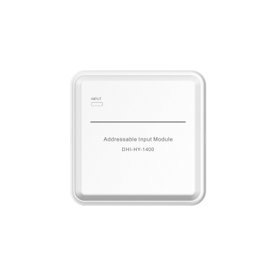 Dahua DHI-HY-1400 Addressable Fire Alarm Input Module (2-Wire Polarity-Free, 24V DC, Fast Response <1s, Plug-in Base Included)